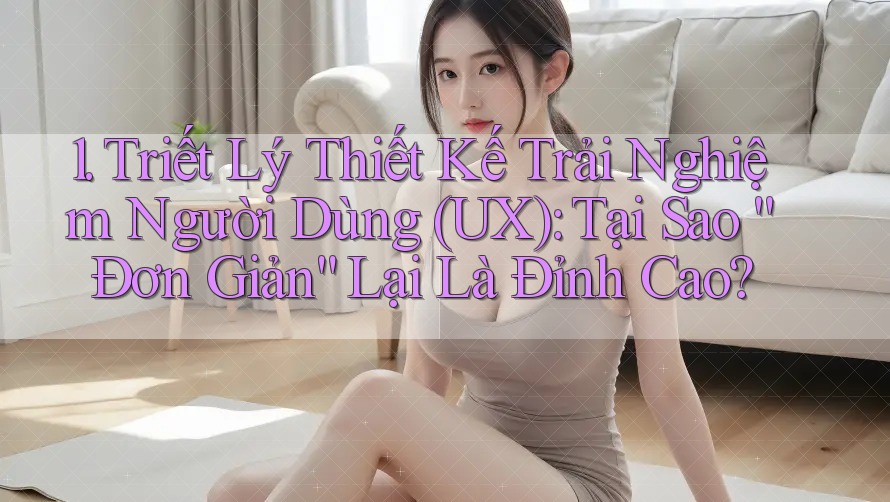 1. Triết Lý Thiết Kế Trải Nghiệm Người Dùng (UX): Tại Sao “Đơn Giản” Lại Là Đỉnh Cao?