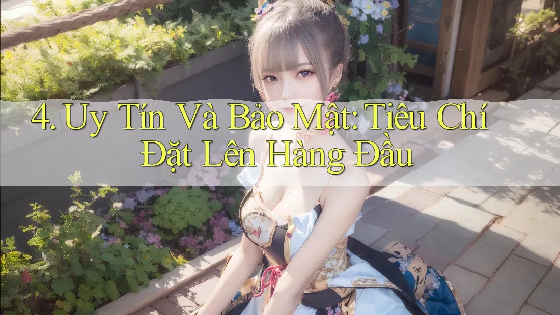 4. Uy Tín Và Bảo Mật: Tiêu Chí Đặt Lên Hàng Đầu 4. Uy Tín Và Bảo Mật: Tiêu Chí Đặt Lên Hàng Đầu