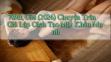 789b, câu (2026) chuyện trên giả lập cách tạo mật khẩu mạnh