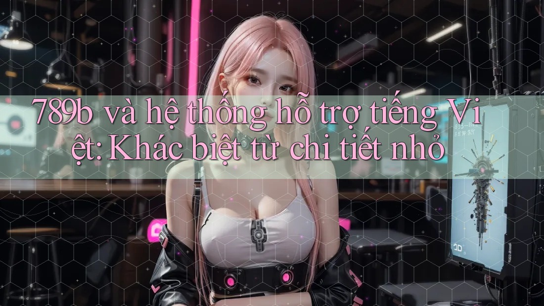 789b và hệ thống hỗ trợ tiếng Việt: Khác biệt từ chi tiết nhỏ
