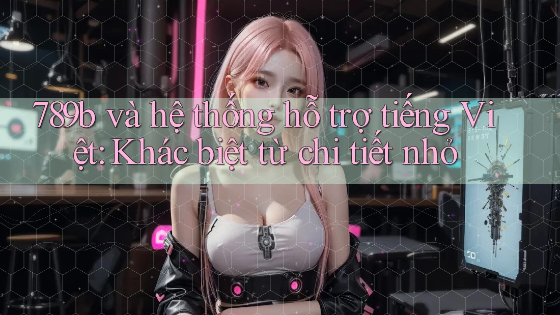 789b và hệ thống hỗ trợ tiếng Việt: Khác biệt từ chi tiết nhỏ 789b và hệ thống hỗ trợ tiếng Việt: Khác biệt từ chi tiết nhỏ