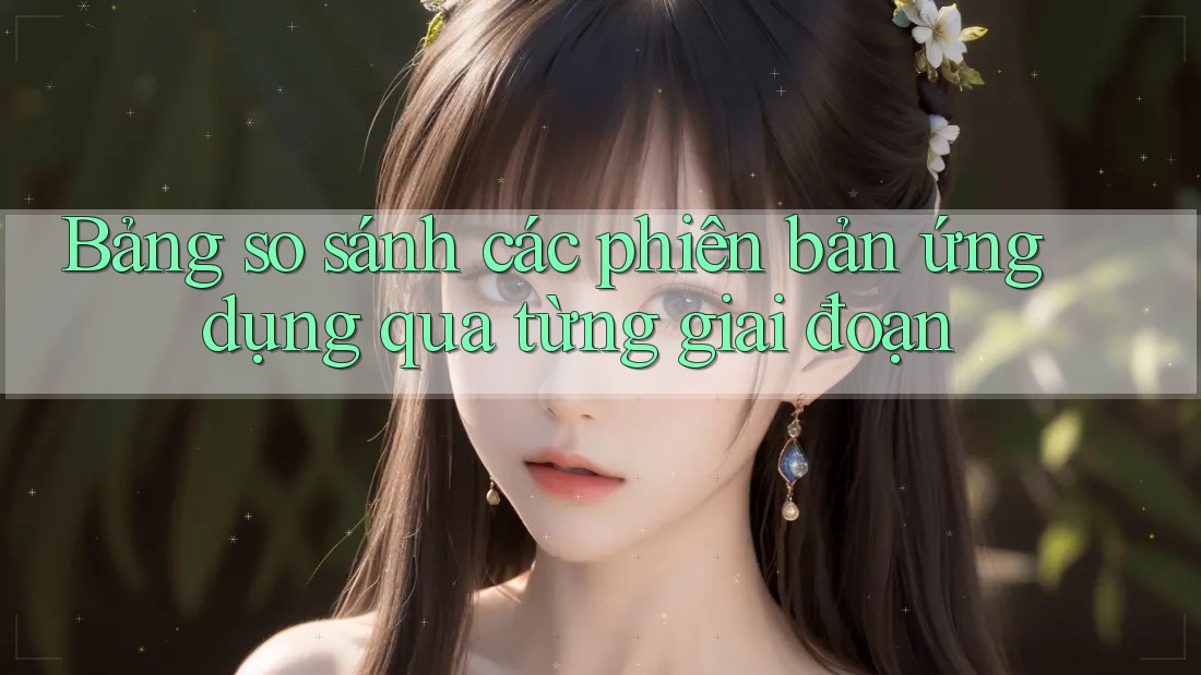 Bảng so sánh các phiên bản ứng dụng qua từng giai đoạn