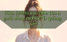 Cách (2026) nào 789b cho người dùng mobile ít quảng cáo