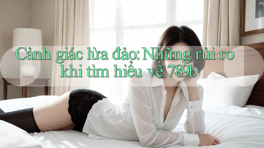 Cảnh giác lừa đảo: Những rủi ro khi tìm hiểu về 789b Cảnh giác lừa đảo: Những rủi ro khi tìm hiểu về 789b