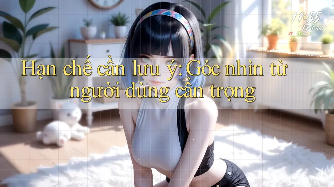 Hạn chế cần lưu ý: Góc nhìn từ người dùng cẩn trọng Hạn chế cần lưu ý: Góc nhìn từ người dùng cẩn trọng