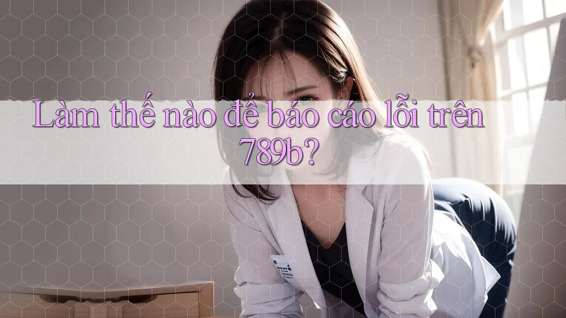 Làm thế nào để báo cáo lỗi trên 789b? Làm thế nào để báo cáo lỗi trên 789b?