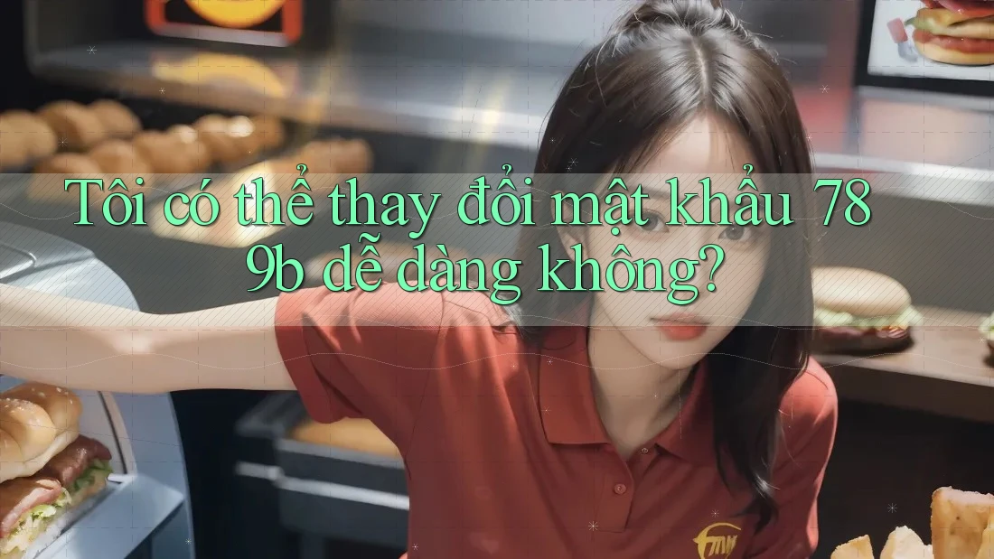 Tôi có thể thay đổi mật khẩu 789b dễ dàng không? Tôi có thể thay đổi mật khẩu 789b dễ dàng không?
