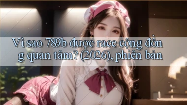 Vì sao 789b được race cộng đồng quan tâm (2026), phiên bản
